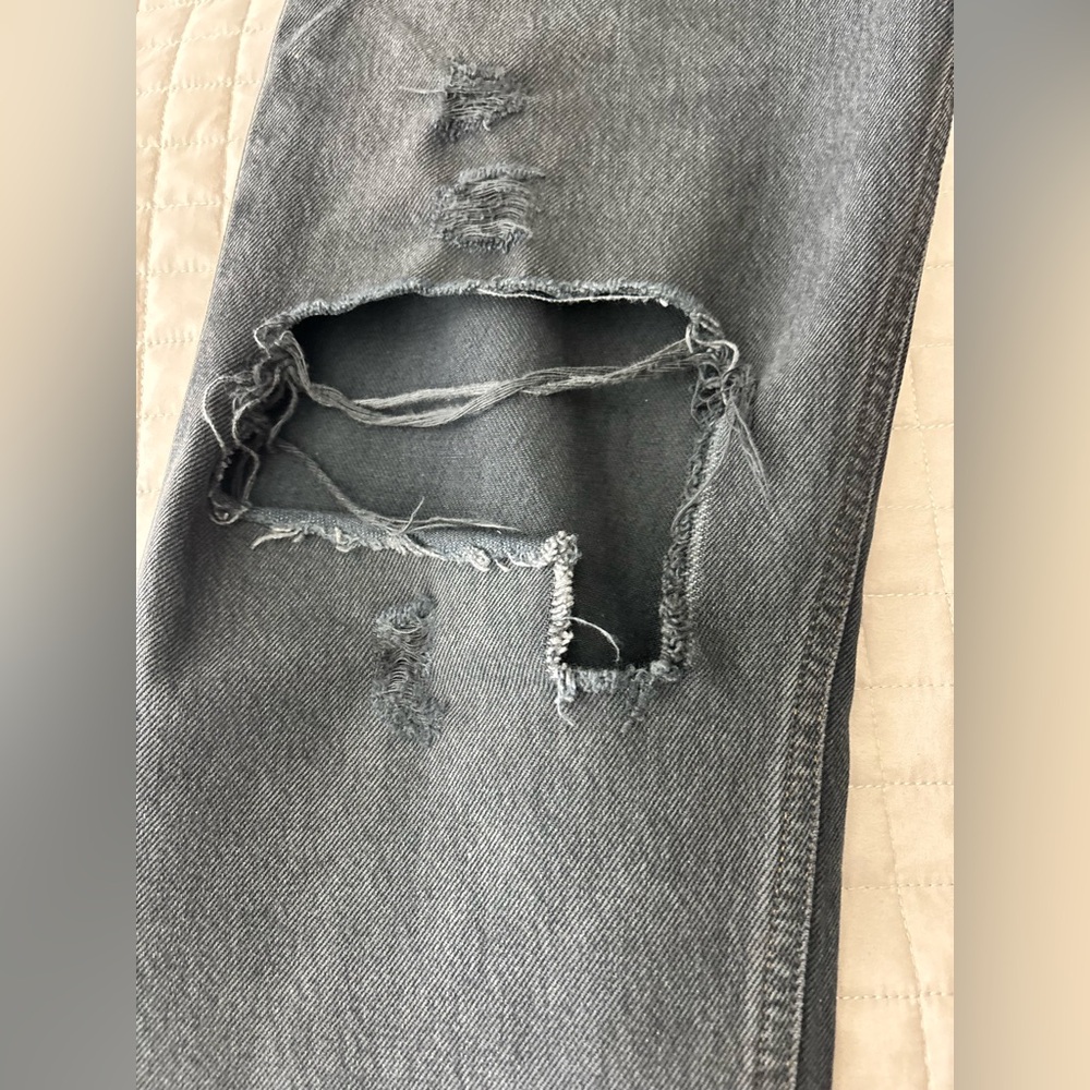 Agolde High Rise Dark Blue Jeans - Picture 3 of 6